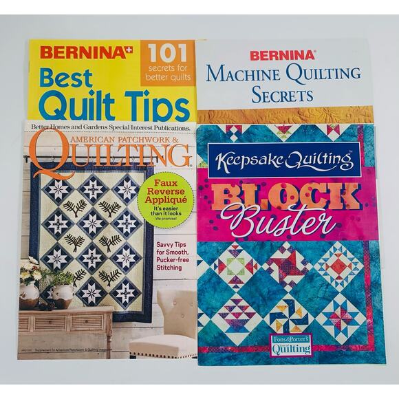 Quilting Book Flyers Lot Of 4 Machine Block Busters Pattern Tips Fons & Porter - Picture 10 of 10